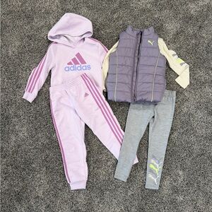 adidas & Puma two-piece set LIKE NEW size 6